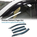 Set of 4 Window Deflectors for Honda CR-V (2017–2022) Black Vent Visor