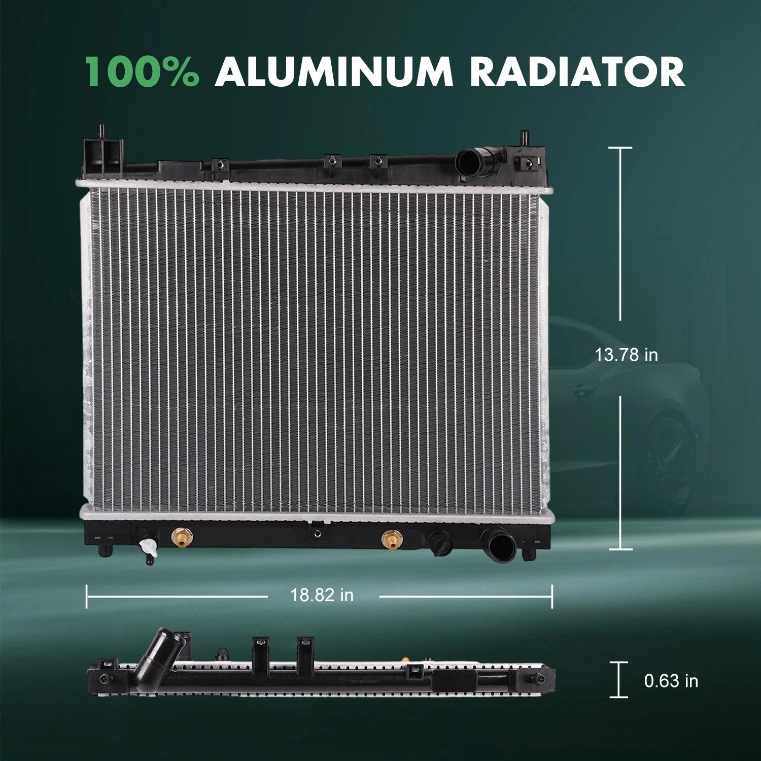 Radiator for Scion xA xB, Toyota Echo (2000–2006)