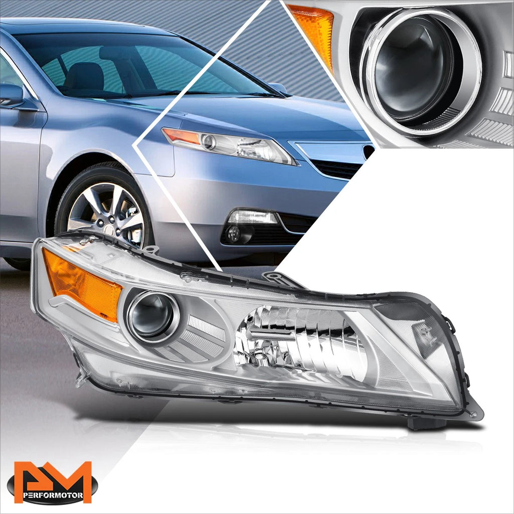 Passenger Side Projector Headlight Lamp Chrome for Acura TL (2009–2011)