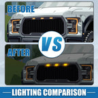 LED Front Grille Lights for Ford F150 F250 F350 (2004–2019) - Amber