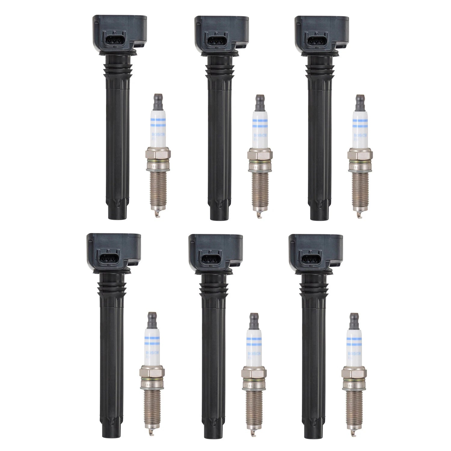 Set of 6 Ignition Coils & 6 Iridium-Platinum Spark Plugs for Dodge Jeep Ram