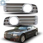 Set of 2 Front Bumper Fog Light Covers for Chrysler 300 (2005–2010)