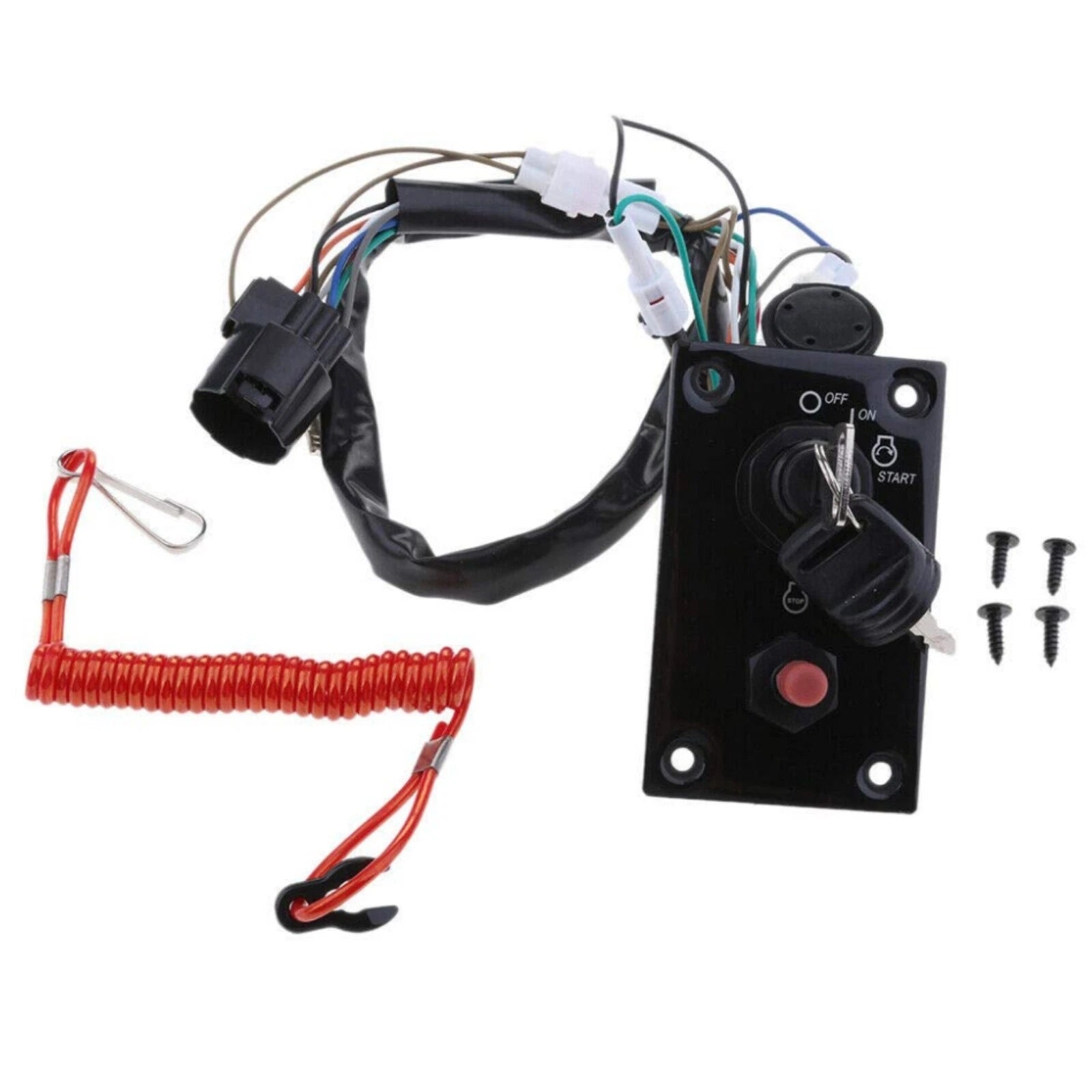 Ignition Key Switch Panel for Suzuki Outboard (37100-96J24, 37100-96J27)