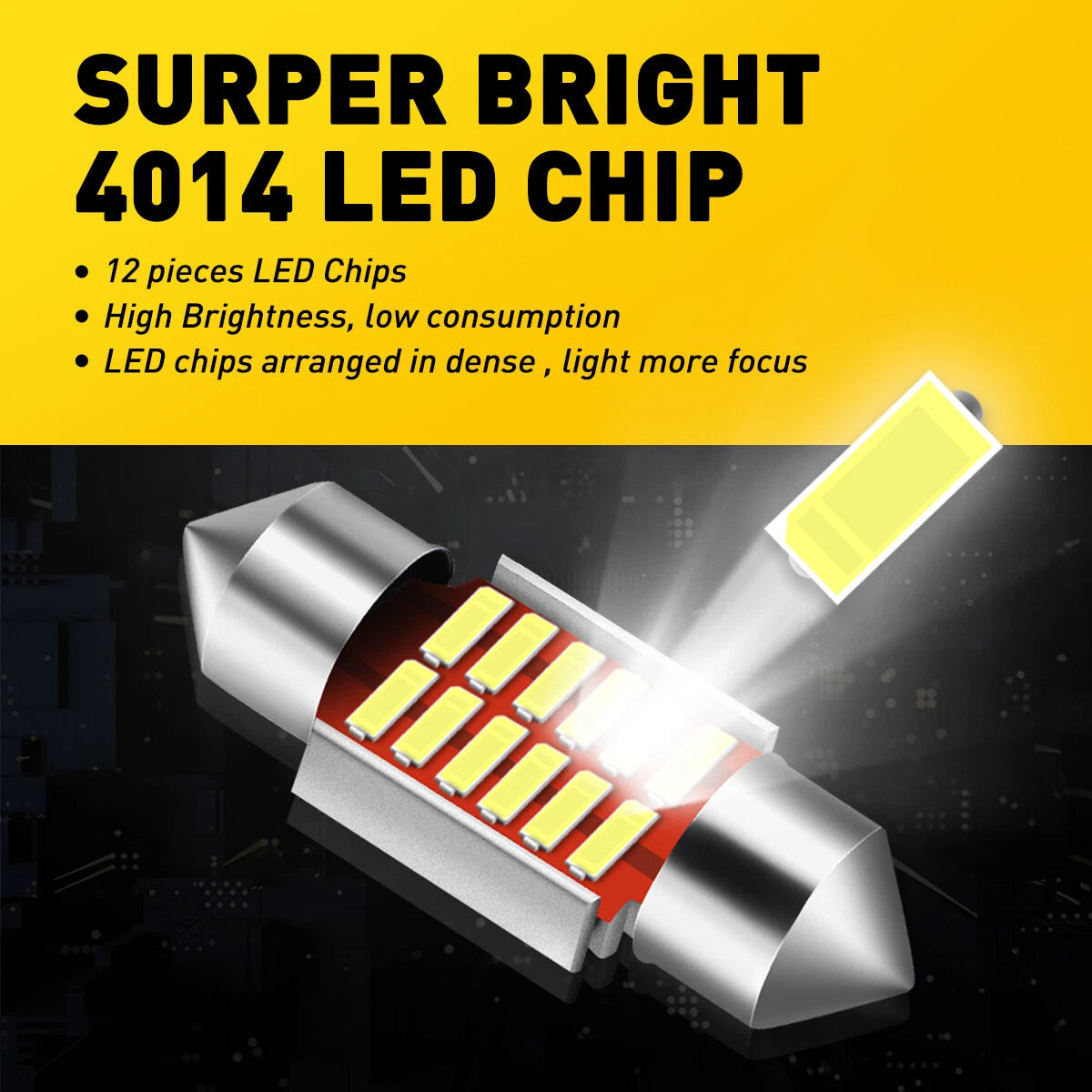 31MM LED Interior Dome Trunk Light Bulb for Toyota Camry Corolla Tacoma