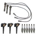 Set of 3 Ignition Coil Wires & 6 NGK Platinum Spark Plugs for Sedona (2002–2006)