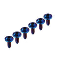 6 x M5x15mm Titanium Torx Head Self Tapping Screws for Fastening Blue