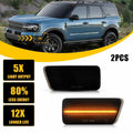 Front Bumper Amber LED Side Marker Lights for Ford Bronco Sport (2021–2023)