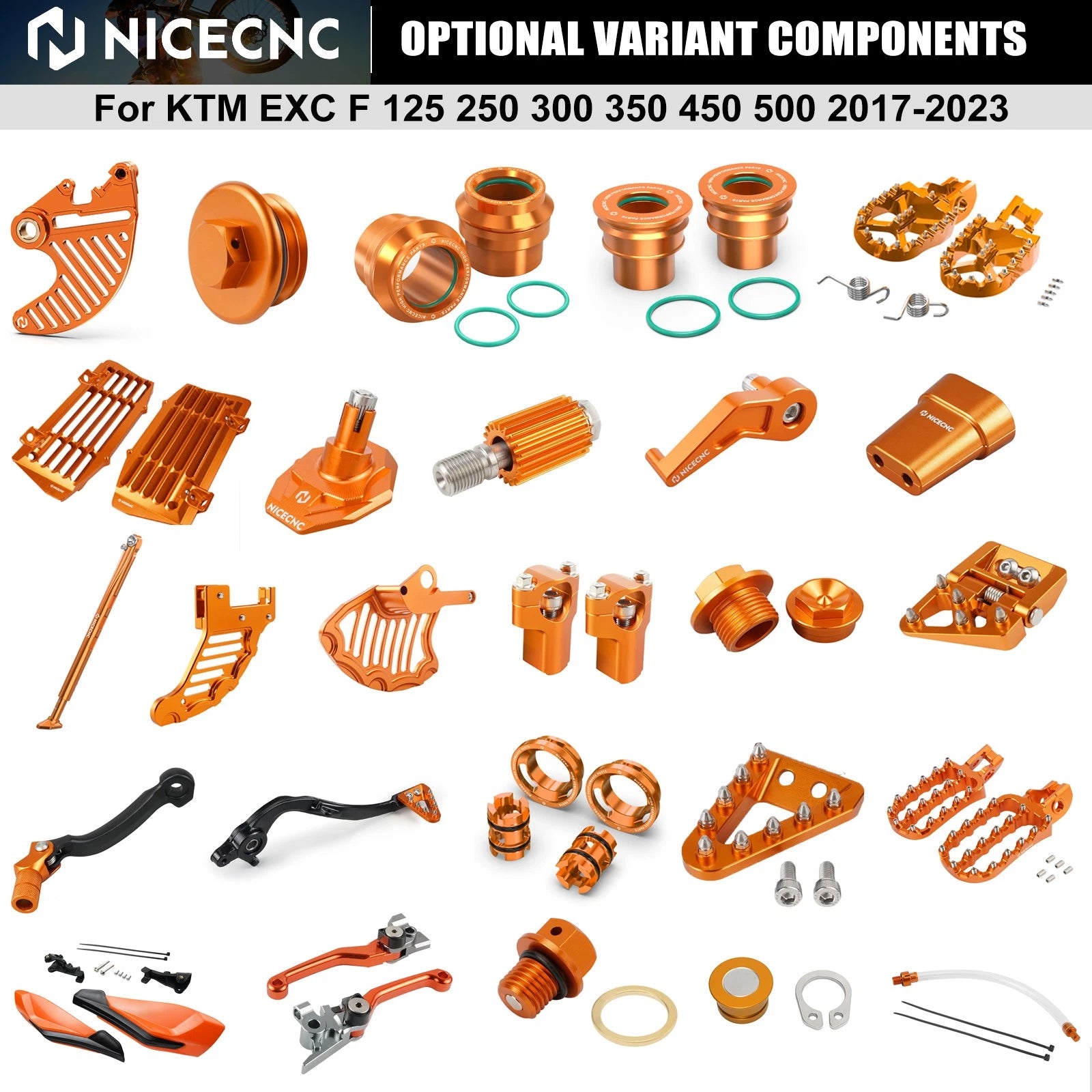 NICECNC Brake Clutch Lever Oil Drain Plug for KTM EXC F 125-500 (2017–2023)