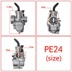 24mm Manual Carburetor for 50cc-100cc Motor Bike ATV