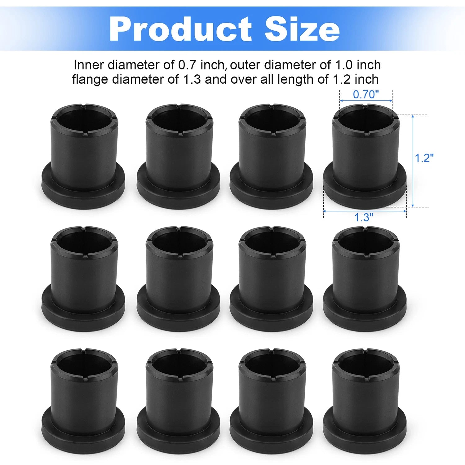 12X A-Arm Bushing Isolators M158746 for John Deere Gator 625i 825i 5E 6E 6D