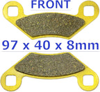 MC Brake Pads for Polaris Sportsman 500 Touring HO (2011–2013) Front Rear