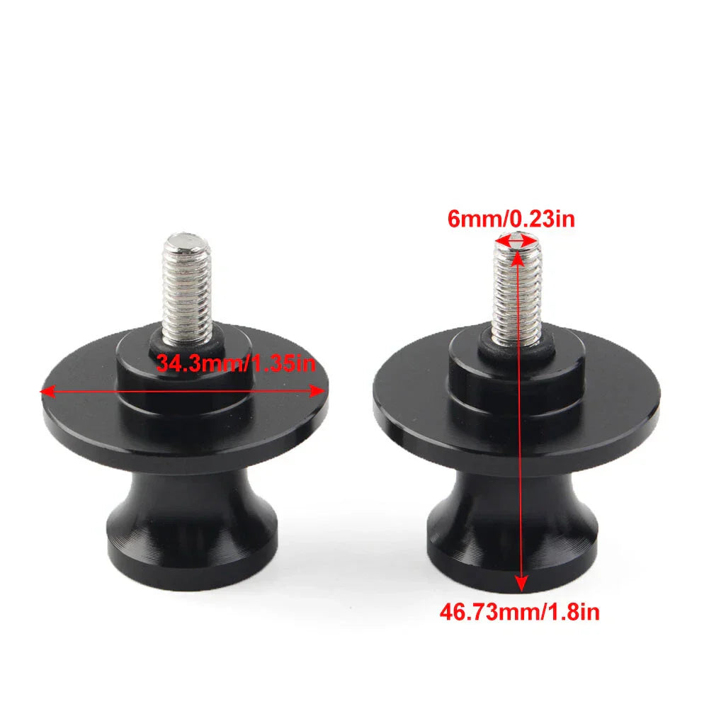 6MM Swingarm Spools Sliders (2) Orange for YAMAHA MT-09 FZ09 (2013-2022)