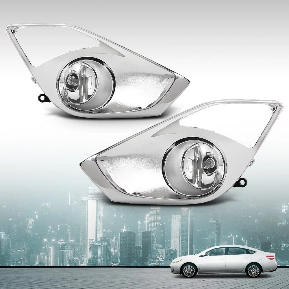 Fog Light Lamps with Chrome Bezels for Toyota Avalon (2013–2015)