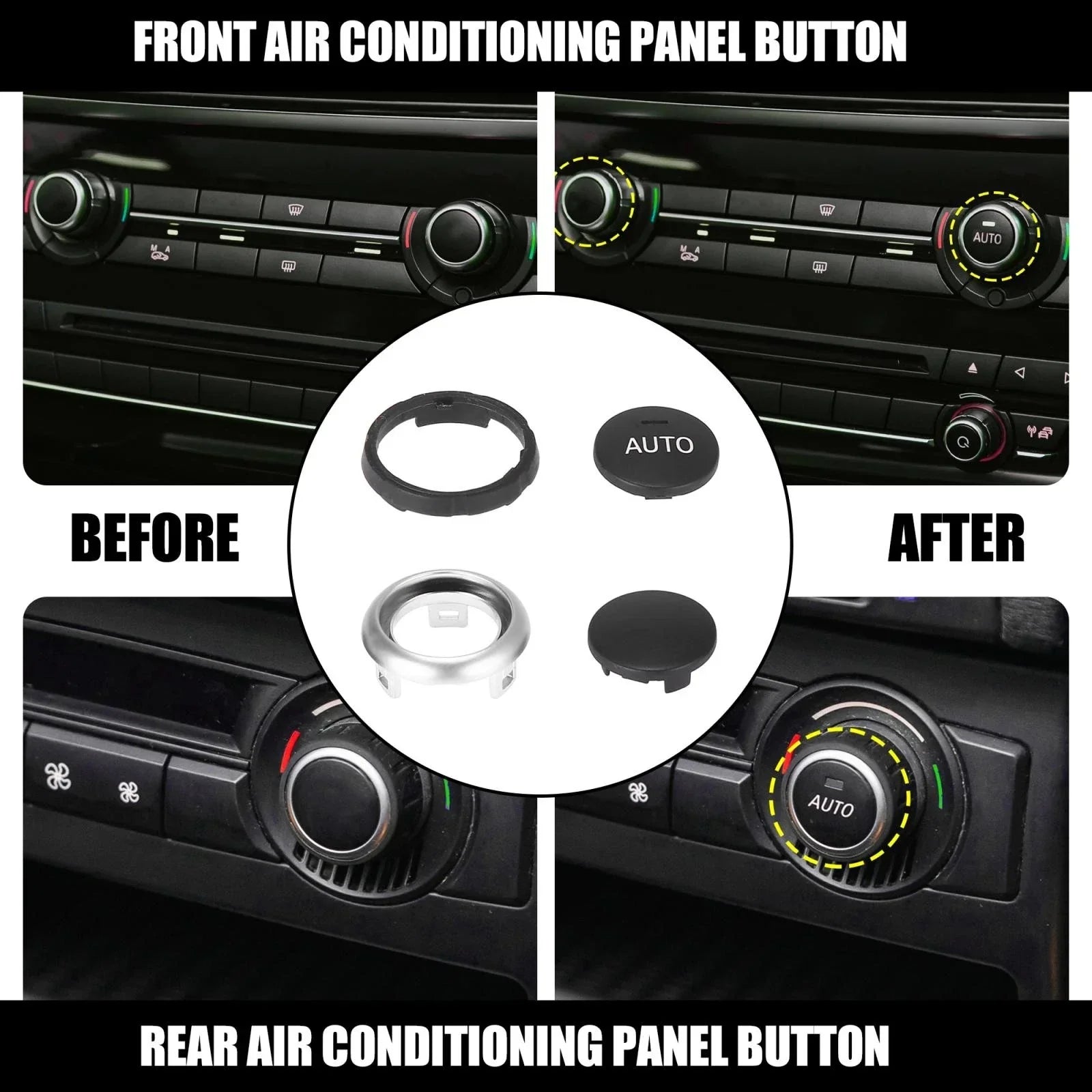 Repair Kit AC Knob Climate Control Switch Button for BMW 5/6/7 Series X5/X6