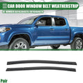 Set of 2 Rear Door Window Belt Weatherstrips for Toyota Tacoma (2005–2015)