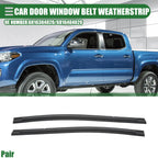 Set of 2 Rear Door Window Belt Weatherstrips for Toyota Tacoma (2005–2015)