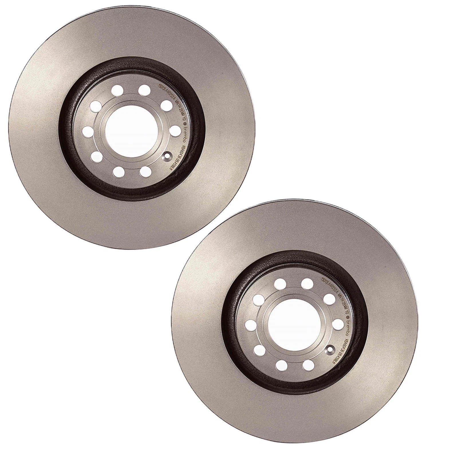 Set of 2 Front 320mm UV Coated Disc Brake Rotors for Audi A4 A6 Q S4