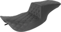 SADDLEMEN Tour Step-Up Seat for FL (1997–2007) - Full Lattice Stitch - Black