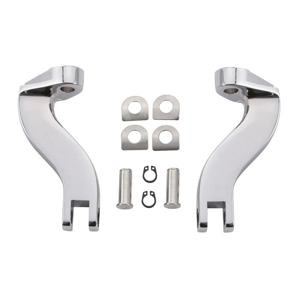 Chrome Passenger Footpeg Mount Bracket for Harley Road Glide King (1993-2025)