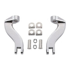 Chrome Passenger Footpeg Mount Bracket for Harley Road Glide King (1993-2025)