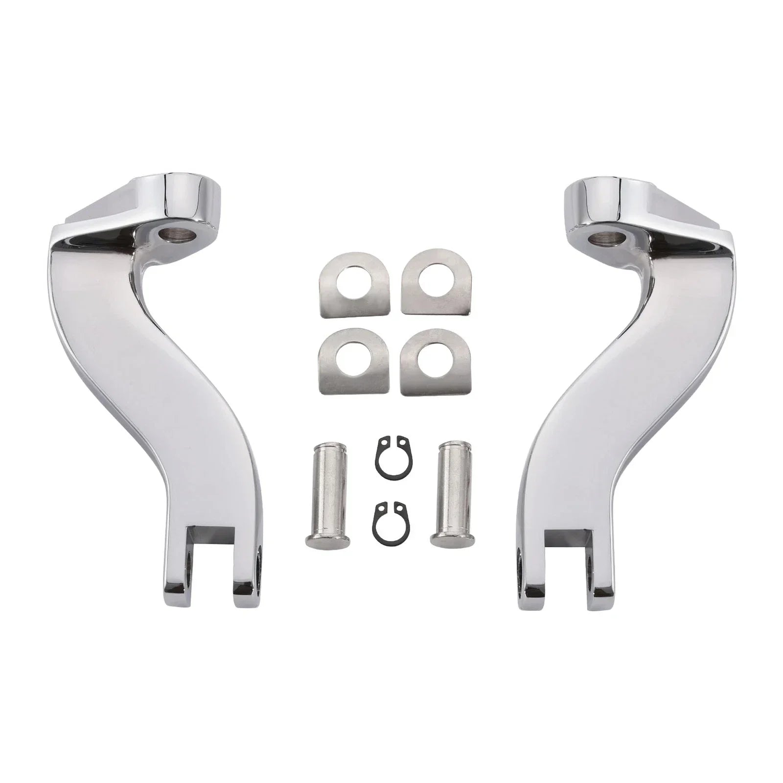 Chrome Passenger Footpeg Mount Bracket for Harley Road Glide King (1993-2025)