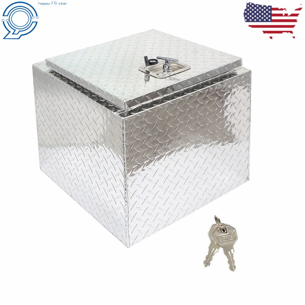 Aluminum Tool Box for Truck Pickup Trailer Storage (18"x17"x18")