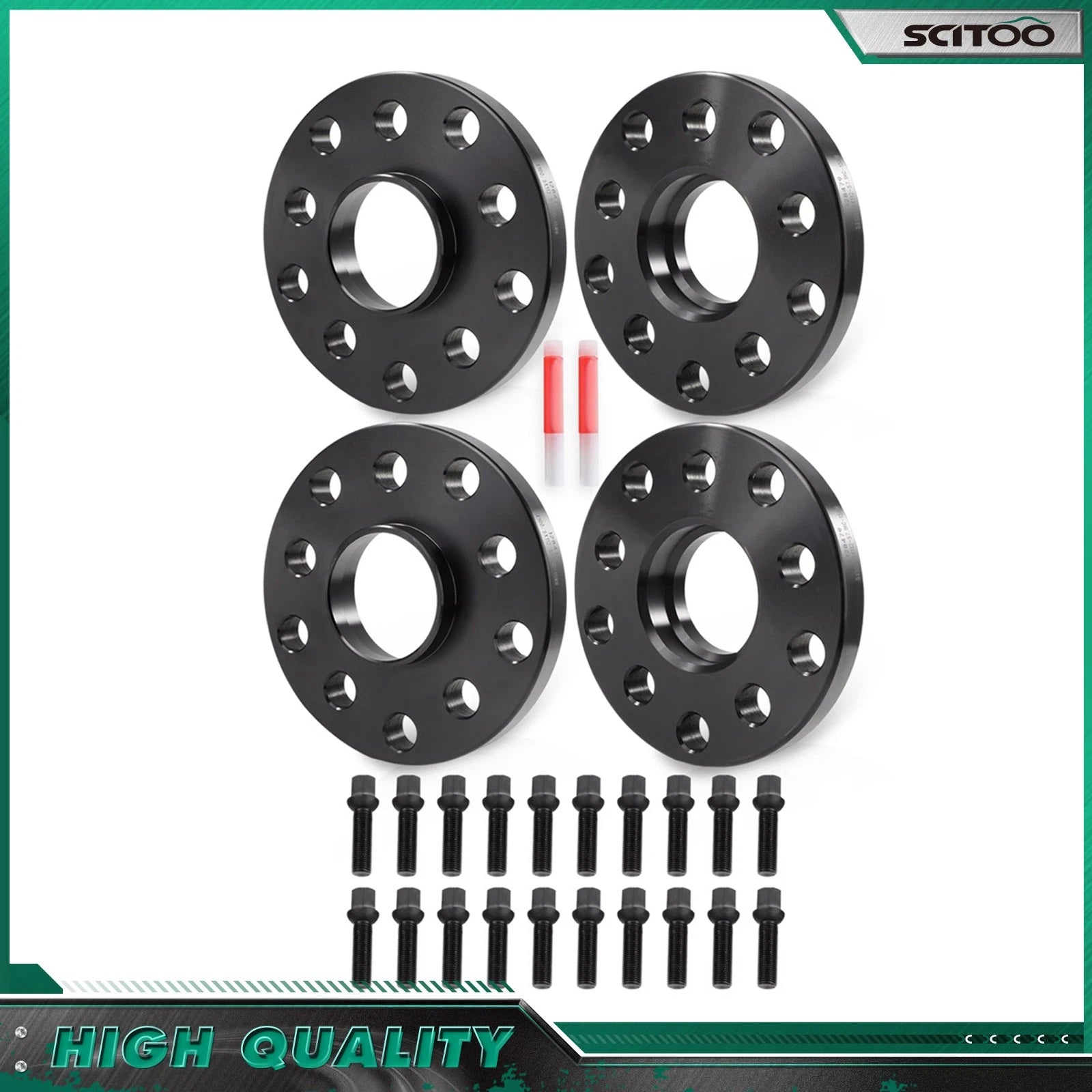 Set of 4 Wheel Spacers 15mm M14x1.5 5x100 & 5x112 for Volkswagen Jetta (1999–2014)
