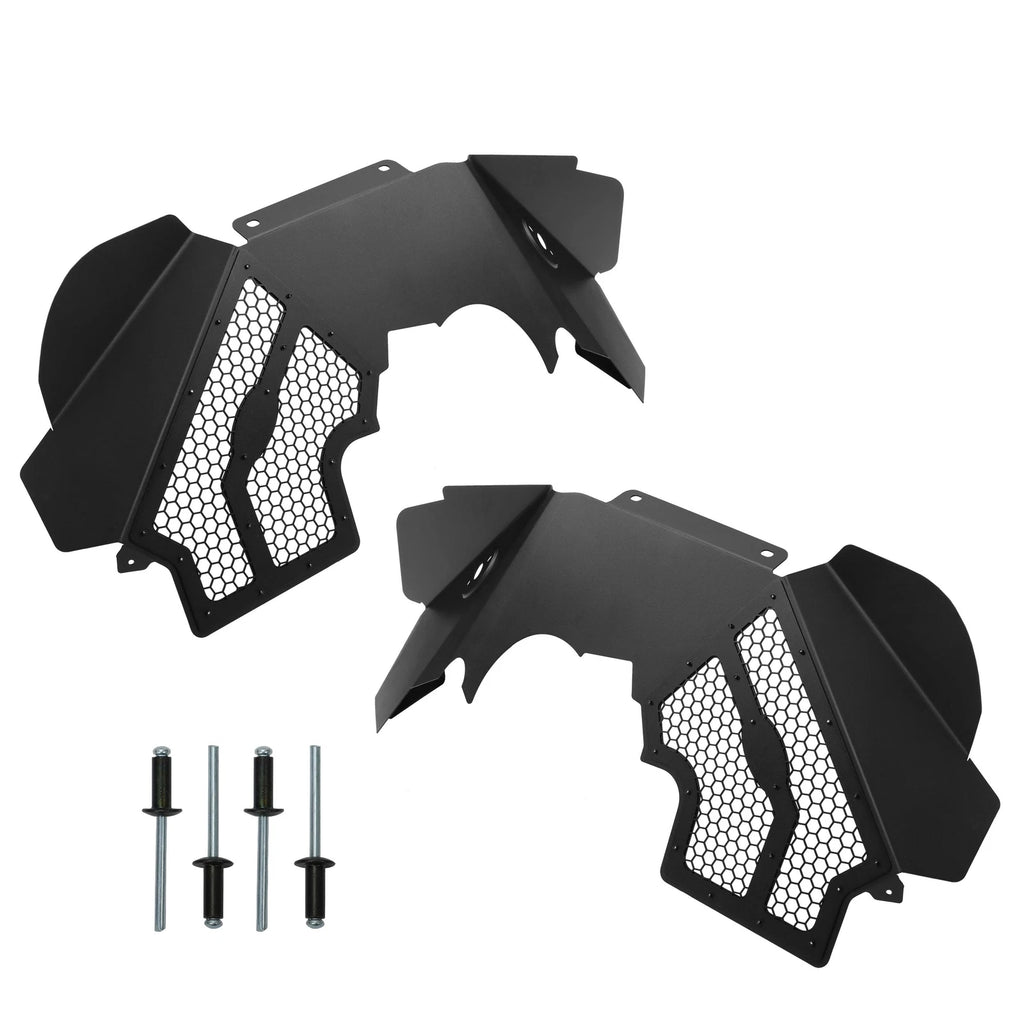Solid Aluminum Front Inner Fender Flares for Jeep Wrangler JK (2007–2018)