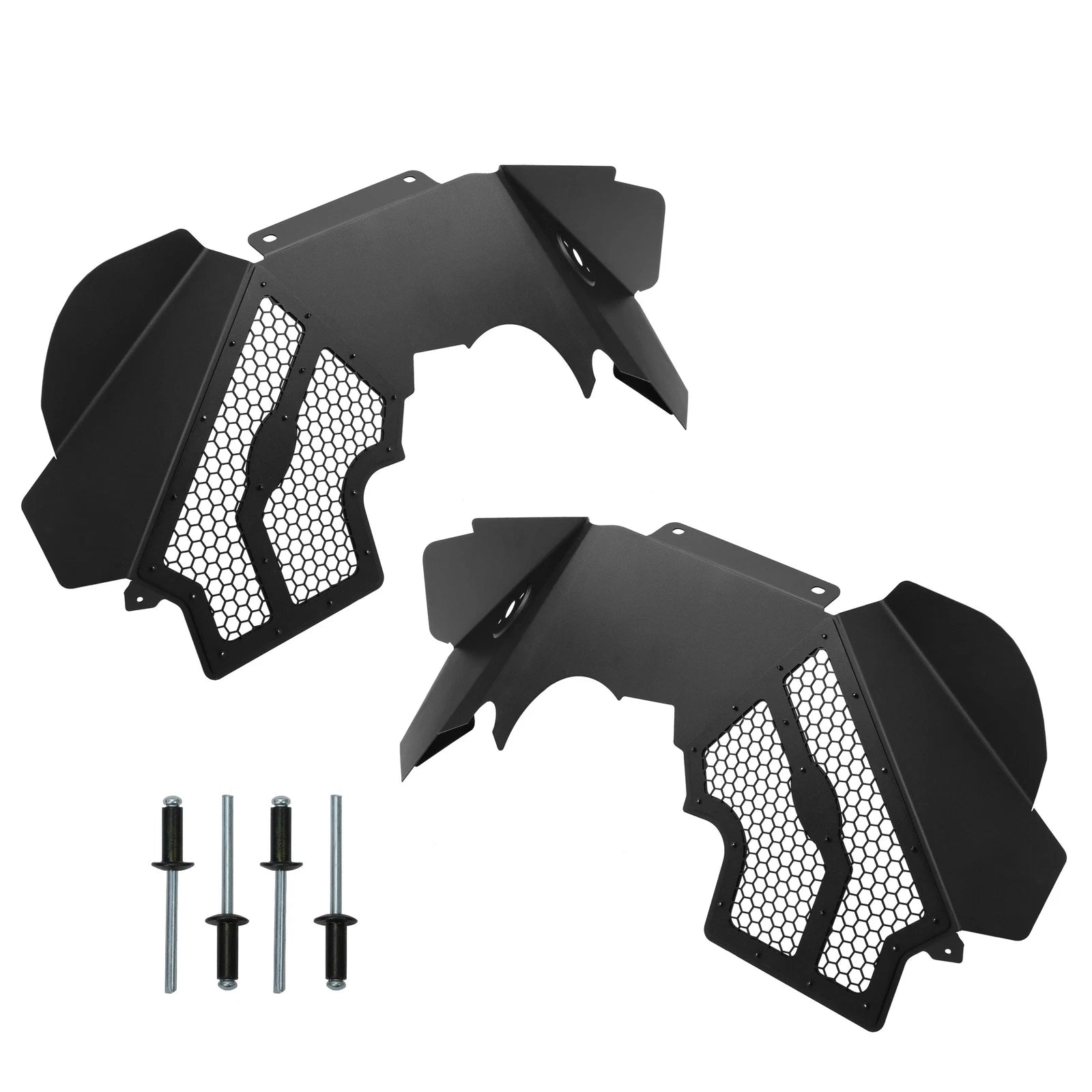 Solid Aluminum Front Inner Fender Flares for Jeep Wrangler JK (2007–2018)