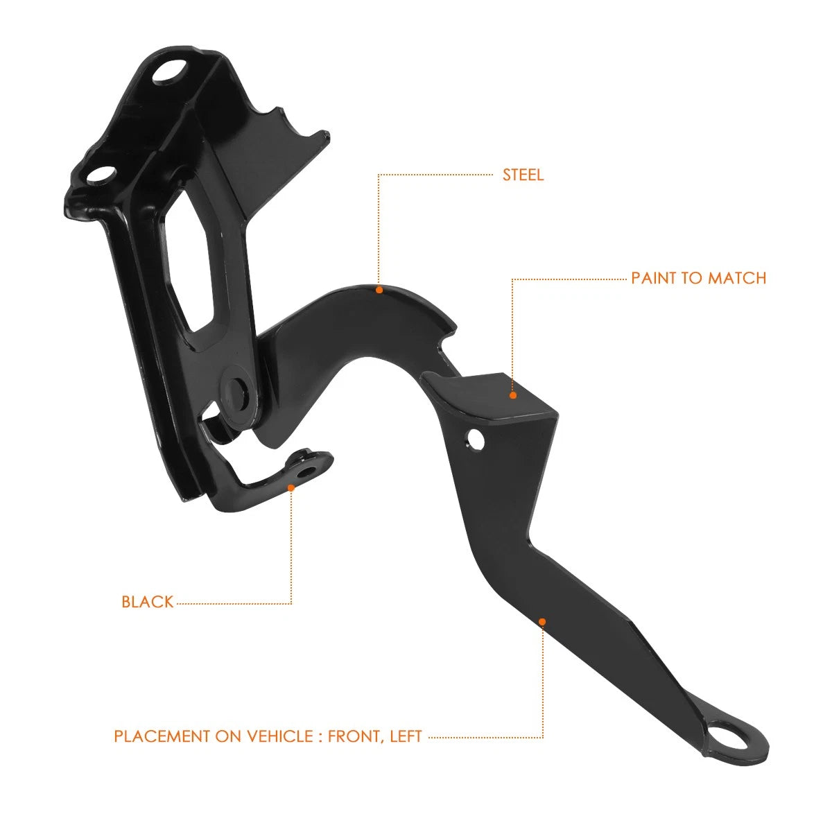 Left Driver Side Steel Engine Hood Hinge for Toyota RAV4 (2013–2018)