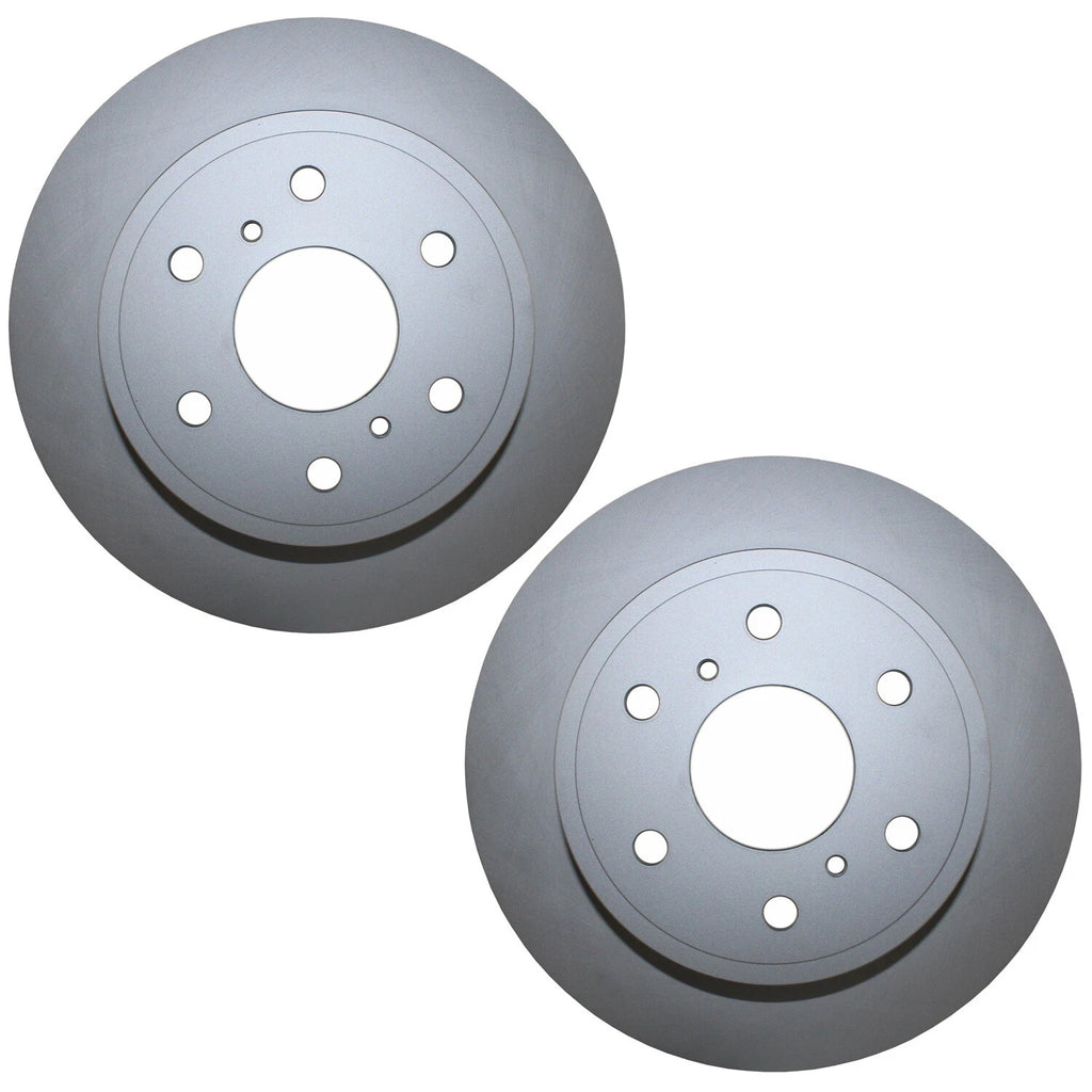 2 Rear Coated 345mm Brake Rotors for Cadillac Chevy GMC