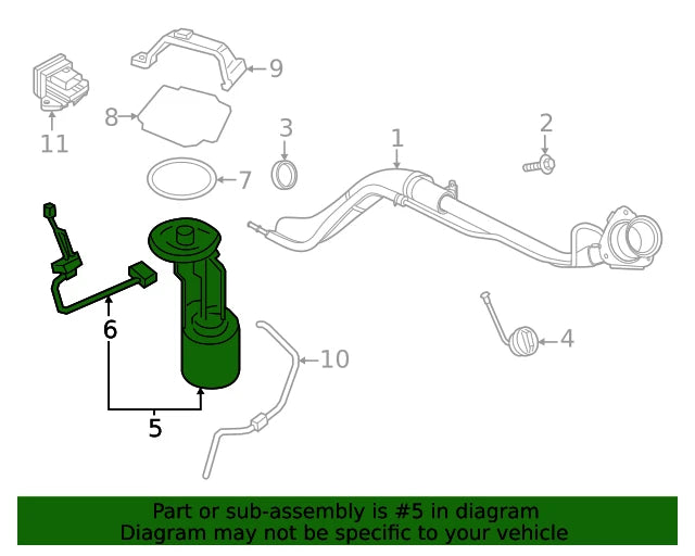 Fuel Pump and Sender Assembly for Ford (2013–2014) RC3Z-9H307-B