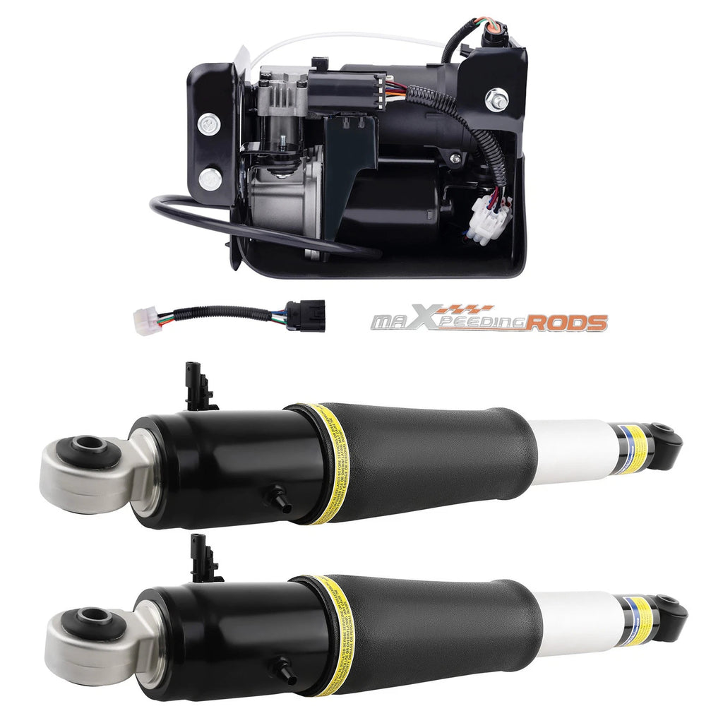 2X Air Suspension Shocks & Compressor Pump for Cadillac Escalade 2015–2020
