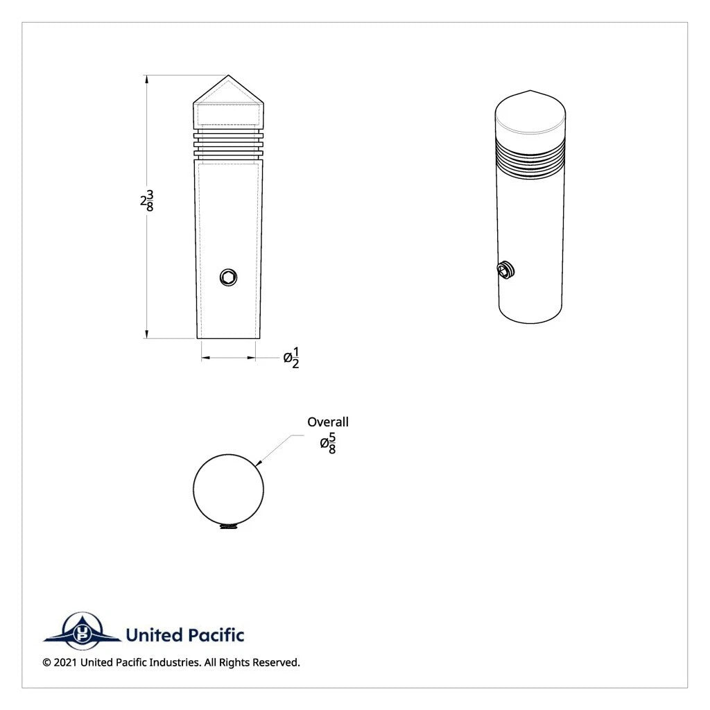 Toggle Switch Extensions 2-3/8" Chrome Spikes Set for Freightliner FLAT (—)