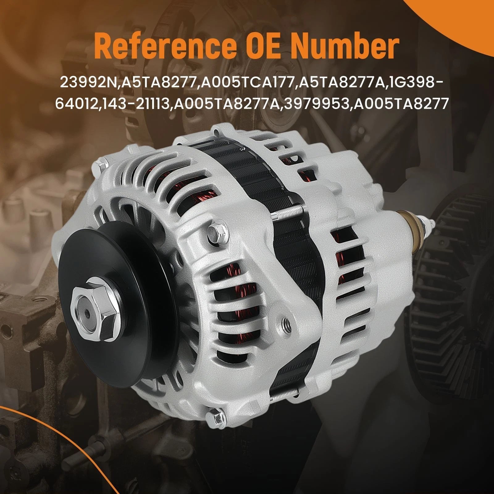 80A Alternator for Caterpillar Asphalt Paver AP300 AP355 AP300F AP355F 23992N