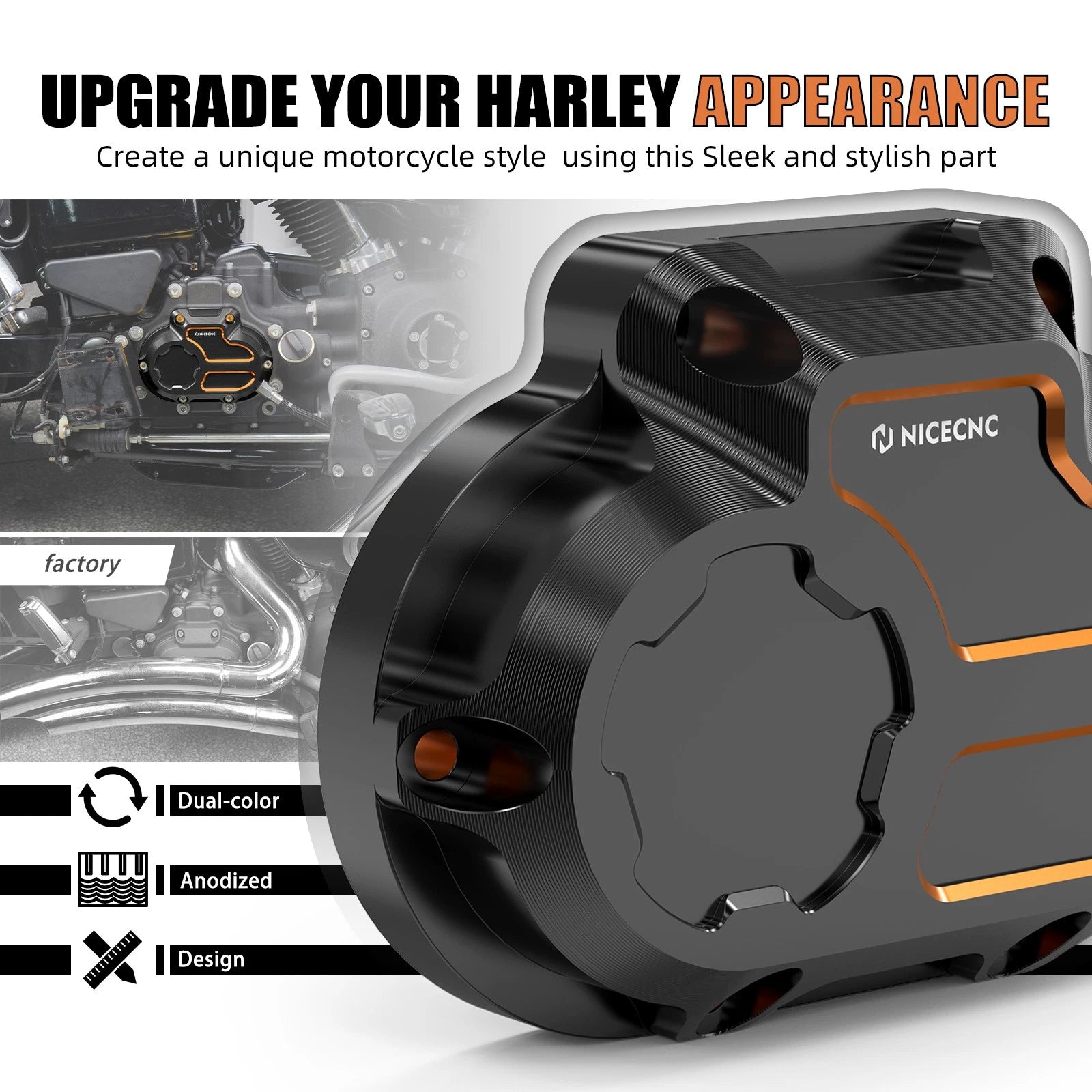 Aluminum Transmission Side Cover for Harley Road King Classic FLHRC (2007–2016)