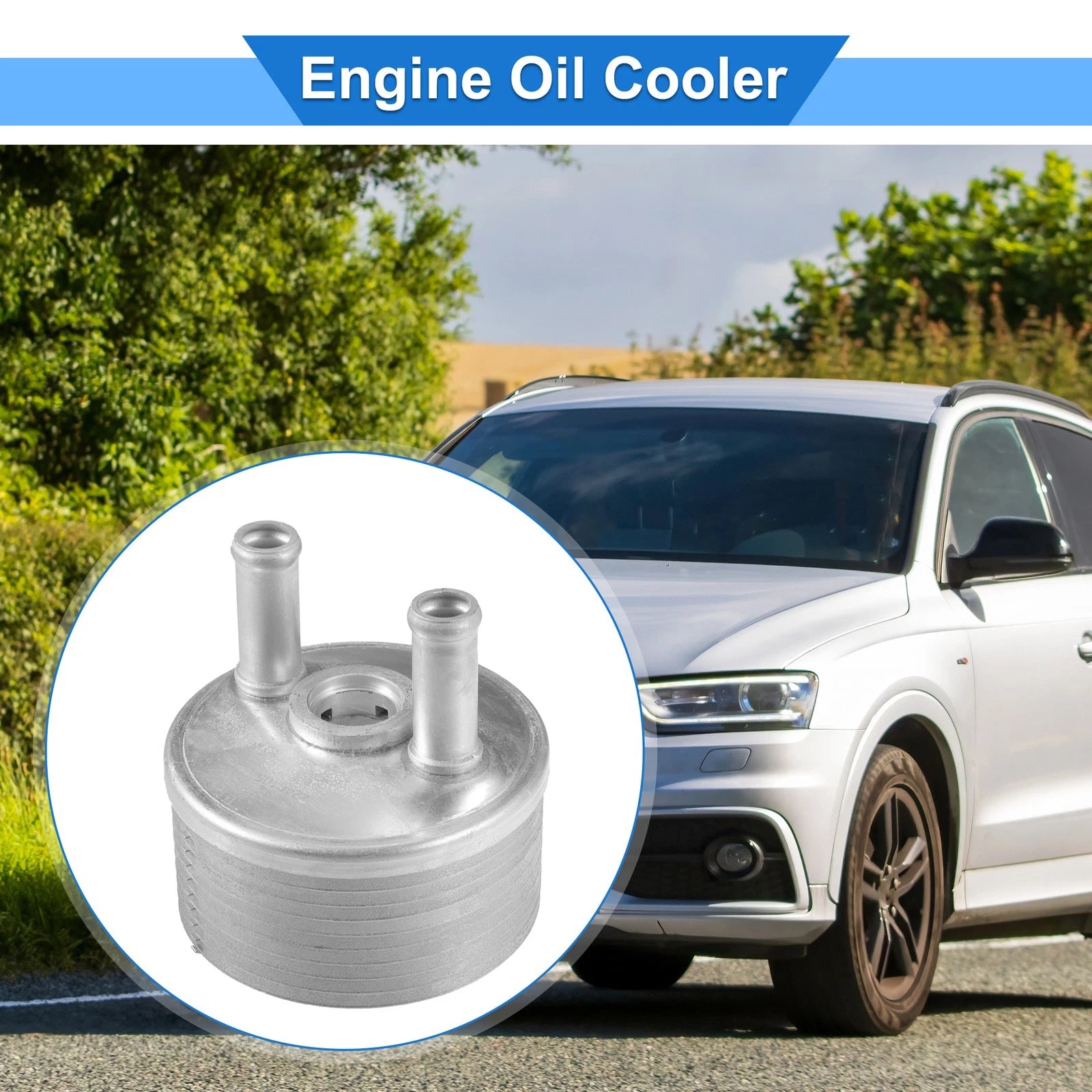 Engine Oil Cooler with Seals for Volkswagen Beetle Jetta (2006–2010) No. 09G409061