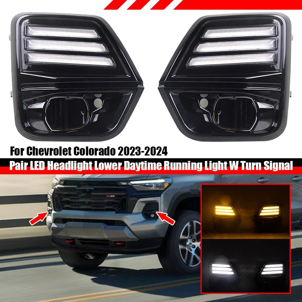 Pair Dynamic Fog Lights for Chevrolet Colorado (2023–2024)