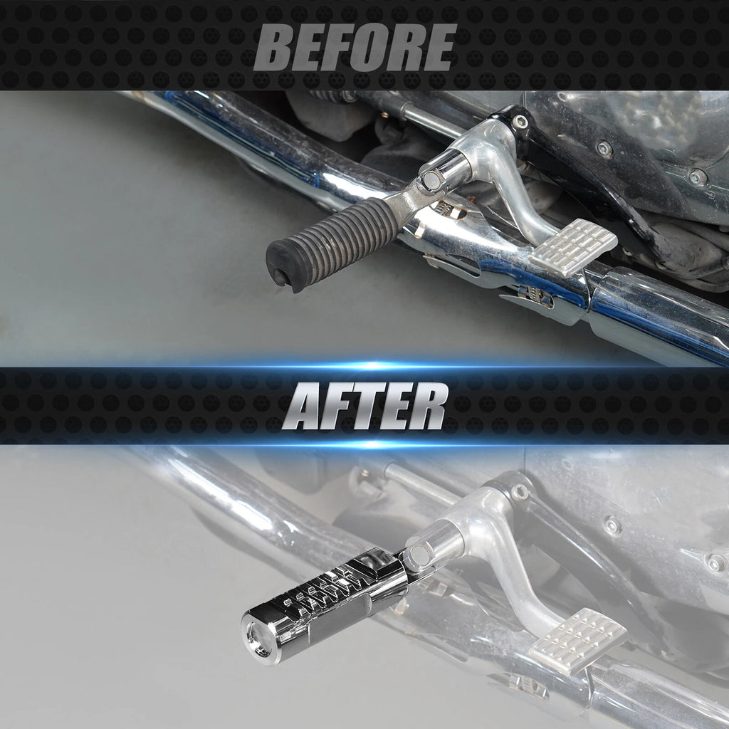 Rider Footpegs Footrest for Harley Sportster 883 XL883 Low XL883L Custom XL883C (2004–2023)