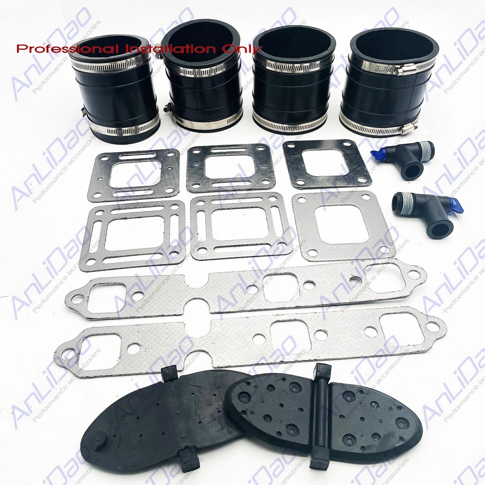 Exhaust Bellows Kit for MerCruiser V6 175-205 (4" Wet Joint) 32-44348001 27-41813