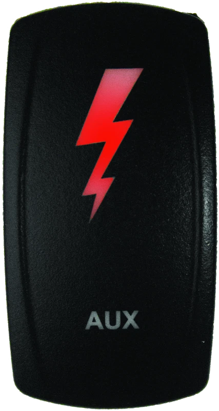 Lighted Switch for DragonFire Racing (Aux On/Off, Red LED)