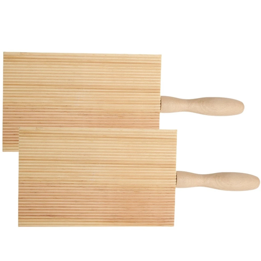 2 Wooden Gnocchi Boards for Home Cooking (No Year Range)