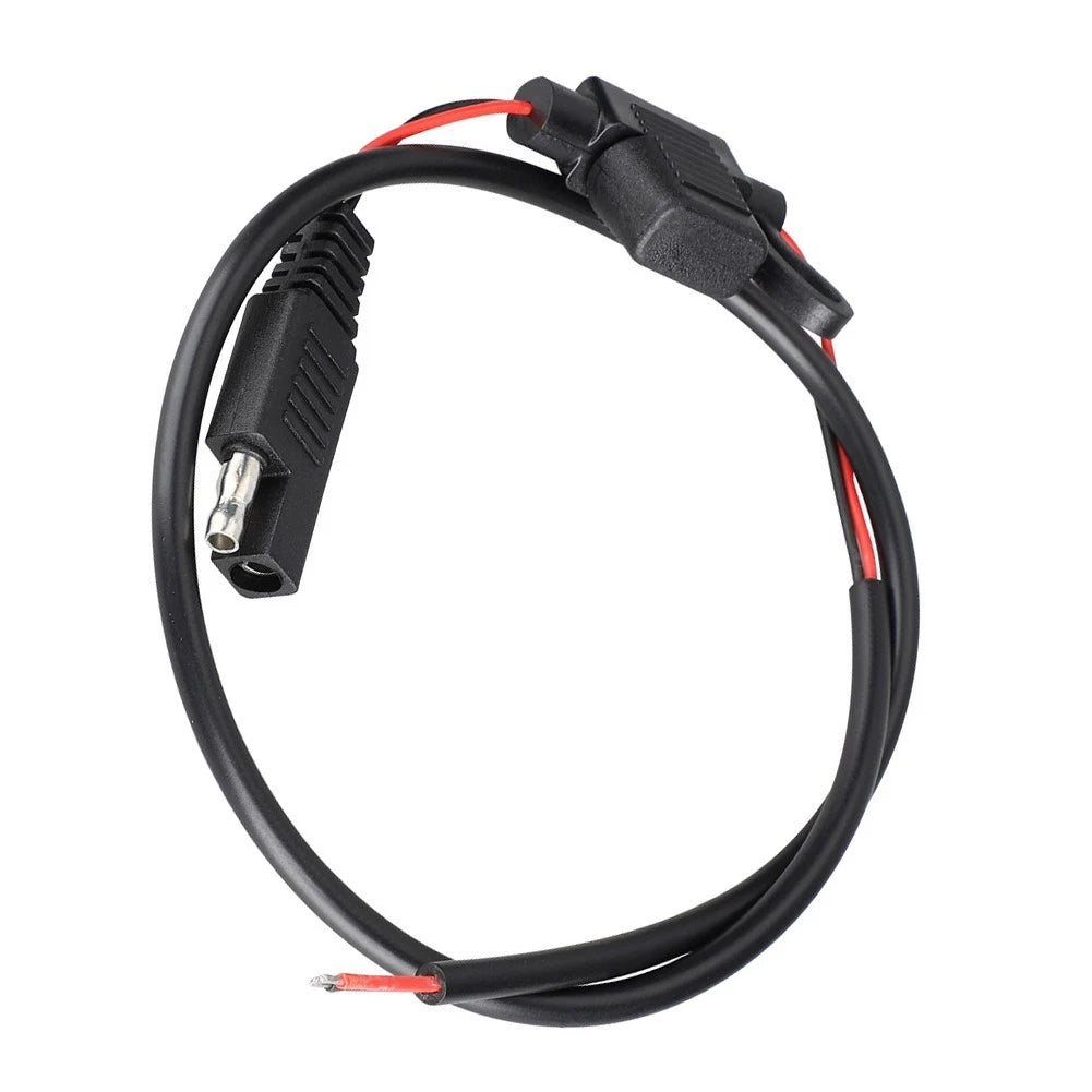 DC Power Cable with Fuse Protection for Cars RVs Boats (SAE Male/Female)