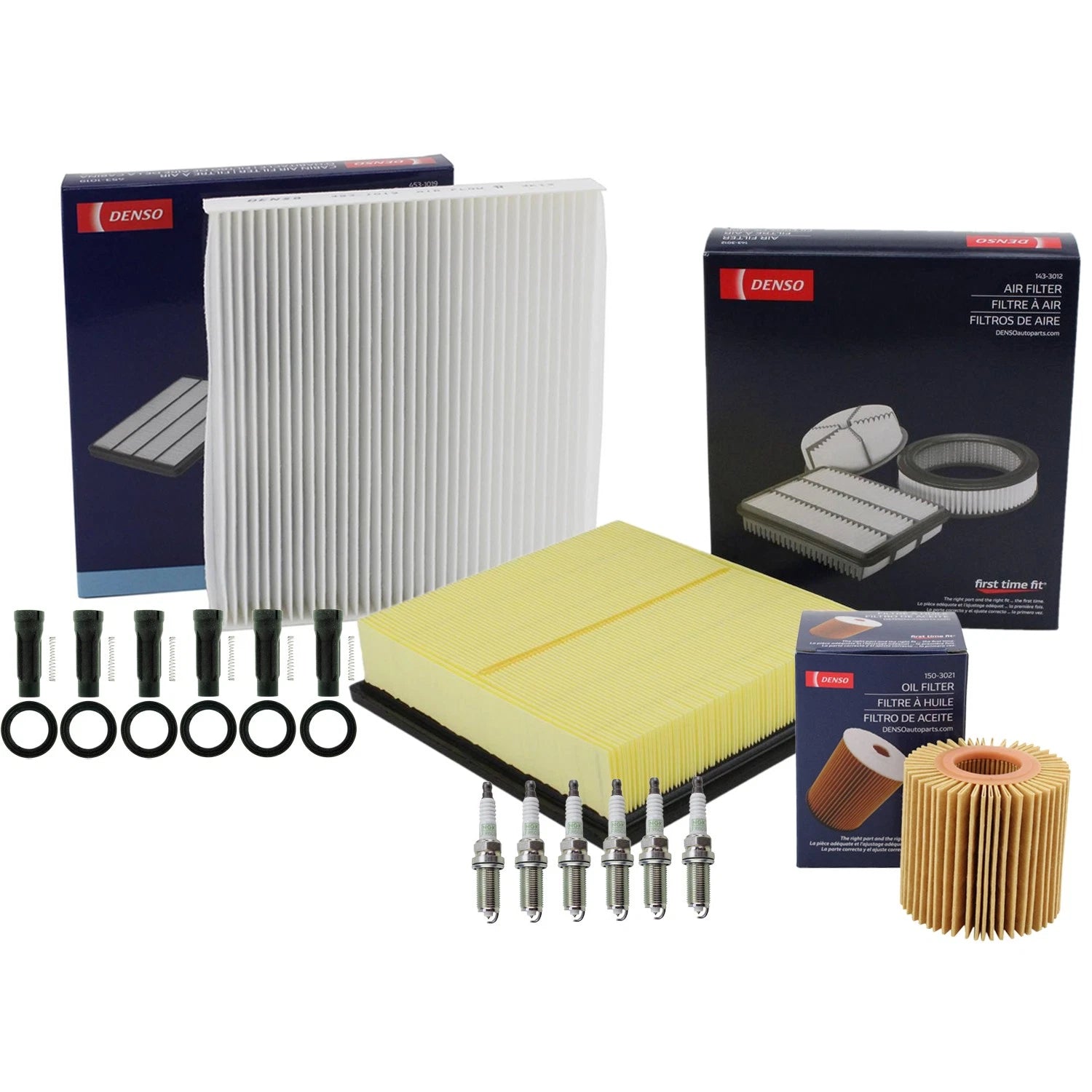 Tune Up Kit with 6 NGK Spark Plugs & Boots for Avalon Camry ES350 Sienna