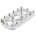 Chrome MX Style Large Brake Pedal Pad Cover for Harley Electra Glide (2014–2023)