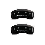 Set of 4 Caliper Covers Black for 2000-2005 Chevy Impala by MGP