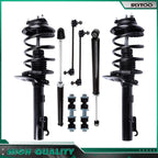 Set of 4 Strut Shock Absorbers & Sway Bar End Links for Ford Focus (2006–2007)