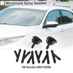 Washer Nozzle Set of 6 w/ Hose Connector for Nissan (No. 289313S500)