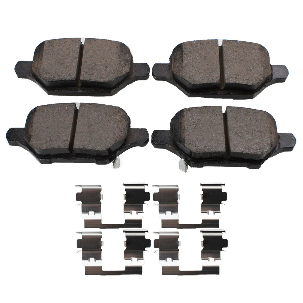 Set of 4 Akebono ProACT Rear Ceramic Brake Pads for Buick Encore, Chevrolet Trax (2018–2022)