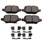 Set of 4 Akebono ProACT Rear Ceramic Brake Pads for Buick Encore, Chevrolet Trax (2018–2022)